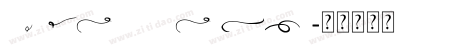 Goudart Swashes字体转换